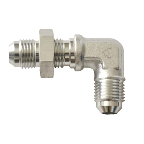 90° Bulkhead Flare Union -04