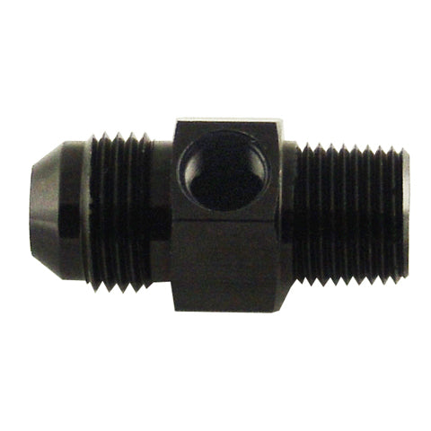 Flare To Pipe Adapter with 1/8 Port -06 | 3/8 NPT