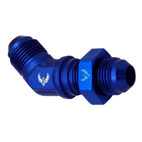 45° Bulkhead Flare Union -06
