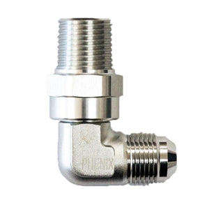 Male Swivel AN to NPT -08 | 3/8 | 90°