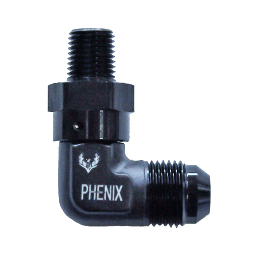 Male Swivel AN to NPT -08 | 1/4 | 90°