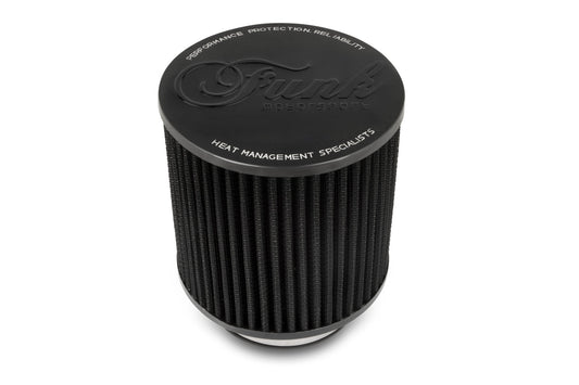 3" Black Chrome Performance Air Filter | Stubby