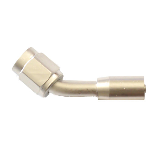 Crimp PTFE Hose End 45° | -04