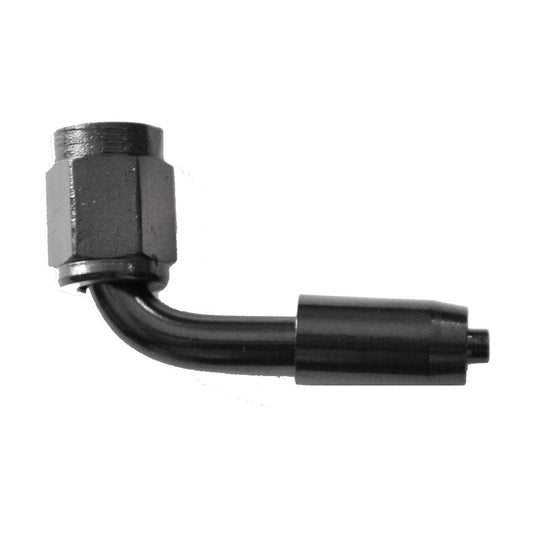 Crimp PTFE Hose End 90° | -03