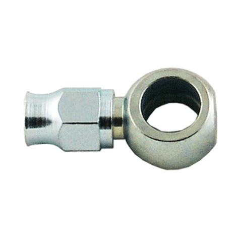 Banjo Hose End Non Swivel -03 x 7/16 Straight Short Stainless