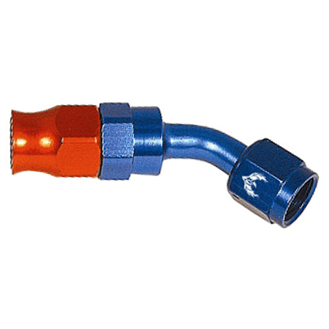Reusable PTFE Hose End -08 x 45°