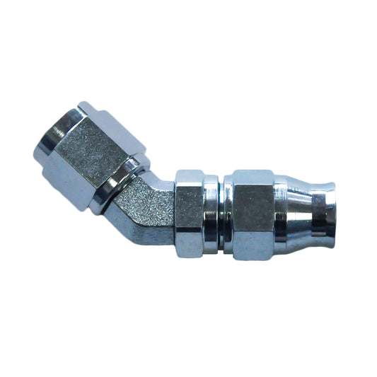Reusable PTFE Hose End -06 x 45° Forged Steel