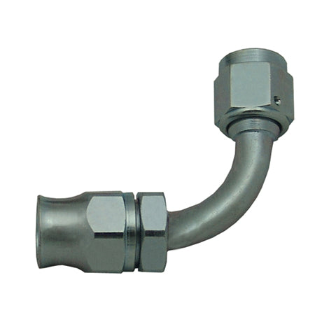 Reusable PTFE Hose End -04 x 90° Steel