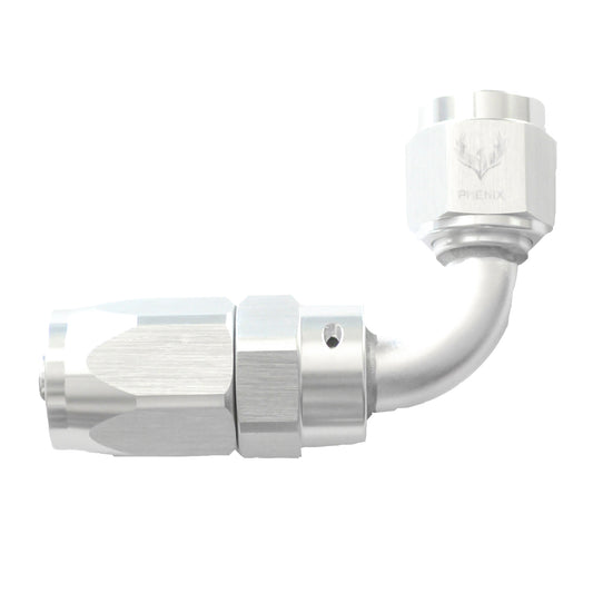 Compression Swivel Hose End -08 x 90°