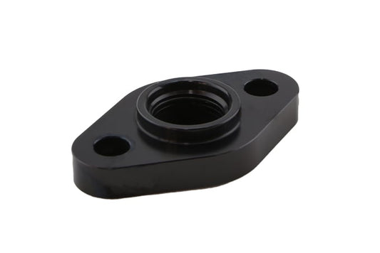 Billet AN-10 orb Turbo Drain adapter with Silicon O-ring. 52.4mm Mounting Holes - Large frame universal fit.