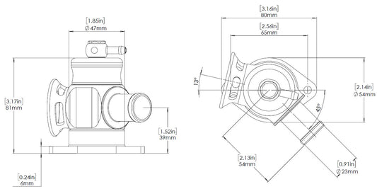 BOV Kompact HKS Plumb Back